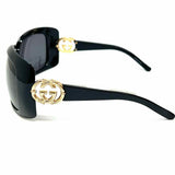 Gucci GG3034/S Acetate Black Rectangle GG Sunglasses