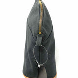Hermes Bolide Trousse de Voyage Moyen Canvas Gray Zip Clutch