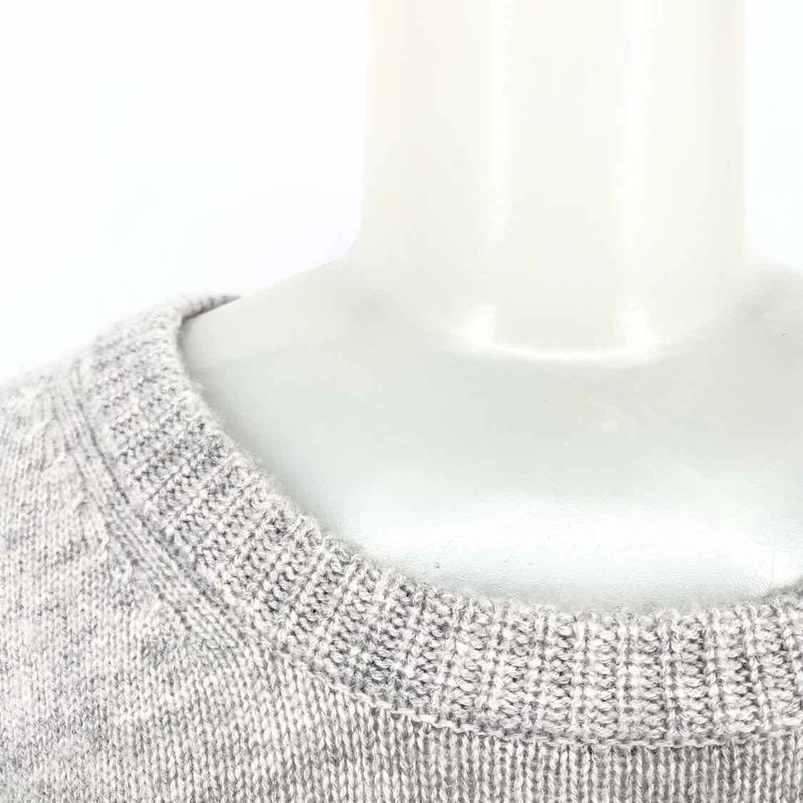 BROCHU WALKER Women's Gray Size M Crew Wool Cashmere Blend Knit Sweater