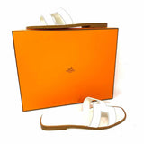 Hermes Oran Women's White Size 36/6 Slide