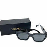 Versace MOD 4483-D Black Geometric Medusa Biggie Sunglasses