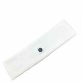 Lululemon White Terrycloth Logo Sweatband
