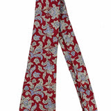 Christian Dior Silk Red Paisley Necktie