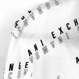 Armani Exchange Men's White Black Size L monogram Polo