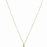 Estate 14k Gold Circle Pendant 19.5" Filigree Necklace