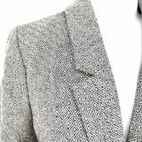 Madewell Women's Gray Size M Wool Blend Diamonds Blazer