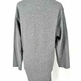 BALENCIAGA Women's Gray Size M Asymmetrical Sweatshirt