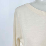 W by Worth Women's Cream Size M Lace Sweater