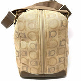 Salvatore Ferragamo Canvas Beige Boston Gancini Shoulder Bag