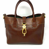 Dooney & Bourke Florentine Amelie Brown Tote Leather Satchel