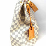 LOUIS VUITTON Graceful MM Coated Canvas Blue White Hobo Damier Azur Shoulder Bag
