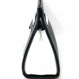 ONEODDBIRD Whippoorwill Black White Top Handle Color Block Leather Clutch