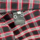 Isabel Marant Etoile Women's Red Black Size 38/6 Button Down Plaid Dress