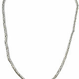 Estate Silver Byzantine 17.5" Chain Necklace