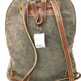 Myra Bags Canvas Blue / Gray Geometric BackPack