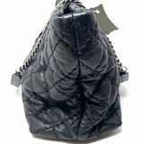 Chanel 2012 Ultimate Stitch Shopping Black Quilted Lambskin Leather Tote