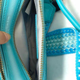 Marc Jacobs The Fluoro Edge Snapshot Blue ombre Saffiano Leather Crossbody