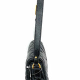 Versace Black Mini Greca Goddess Quilted Leather Shoulder Bag