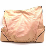 DOLCE & GABBANA Miss Brook Peach Hobo Pearlescent Leather Satchel