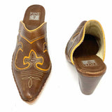 FRYE Phoenix Women's Brown Size 7 Pointed Western Mules