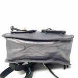 rag & bone Field Small Silver Flap Metalic Leather BackPack