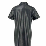 Max Studio Women's Black Size M Shift Faux Leather Dress