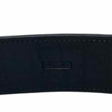 Coach Black Woven Pebbled Leather Belt