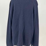 Vince Women's Navy Size L V-Neck Cashmere Sweater