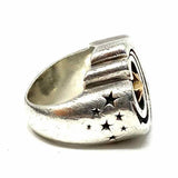 KING BABY size 8 925 Sterling Silver Chunky Star Ring