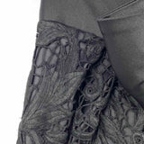 Naeem Khan Women's Black Size 6 Lace Bow Skirt