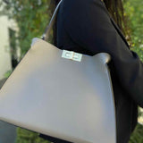 Fendi 2026 Peekaboo Way Dove Beige Blue Top Handle Made in Italy Satchel