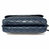 Chanel 2011-12 In The Business Navy Boy Bag Lock Quilted Shoulder Bag