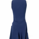 theyskens' theory Women's Navy Size 4/s Sleeveless Silk Mini Dress