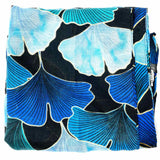 Blue Gold 70" Ginko Leaf Scarf