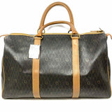 Christian Dior Coated Canvas Dark Brown Monogram Honeycomb Duffle Bag