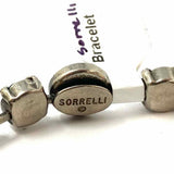 SORRELLI Blue Silver Tone 7" Crystal Bracelet