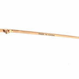 Rose Gold Tone Butterfly Spiral Sunglasses