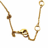 Alexis Bittar Lucite Peach Gold Tone Pendant 19" Teardrop Crystal Necklace