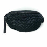 REBECCA MINKOFF Nylon Black Zip Quilted Waist Bag