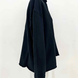 Frank & Eileen Women's Navy Size L Collared Sweatshirt