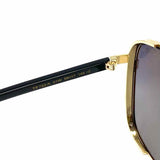 TOM FORD TF722-K Metal Black Gold Tone Square Sunglasses