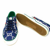 Gucci 1977 Men's Blue White Shoe Size 12 Tennis Canvas GG Sneakers