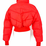 alo Atmosphere Women's Red Size XS Crop Puffer Jacket