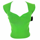 House of Harlow Women's Green Size XS Sweetheart Neckline Ribbed Sleeveless