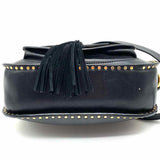Chloe 2015 Small Hudson Black Saddle Bag Studded Leather Crossbody