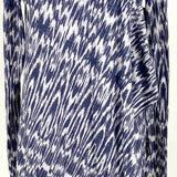 Velvet Women's Blue/White Size M Long Sleeve Abstract Cardigan