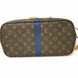 LOUIS VUITTON 2015 Neverfull MM Fish Custom Coated Canvas Brown Monogram Tote