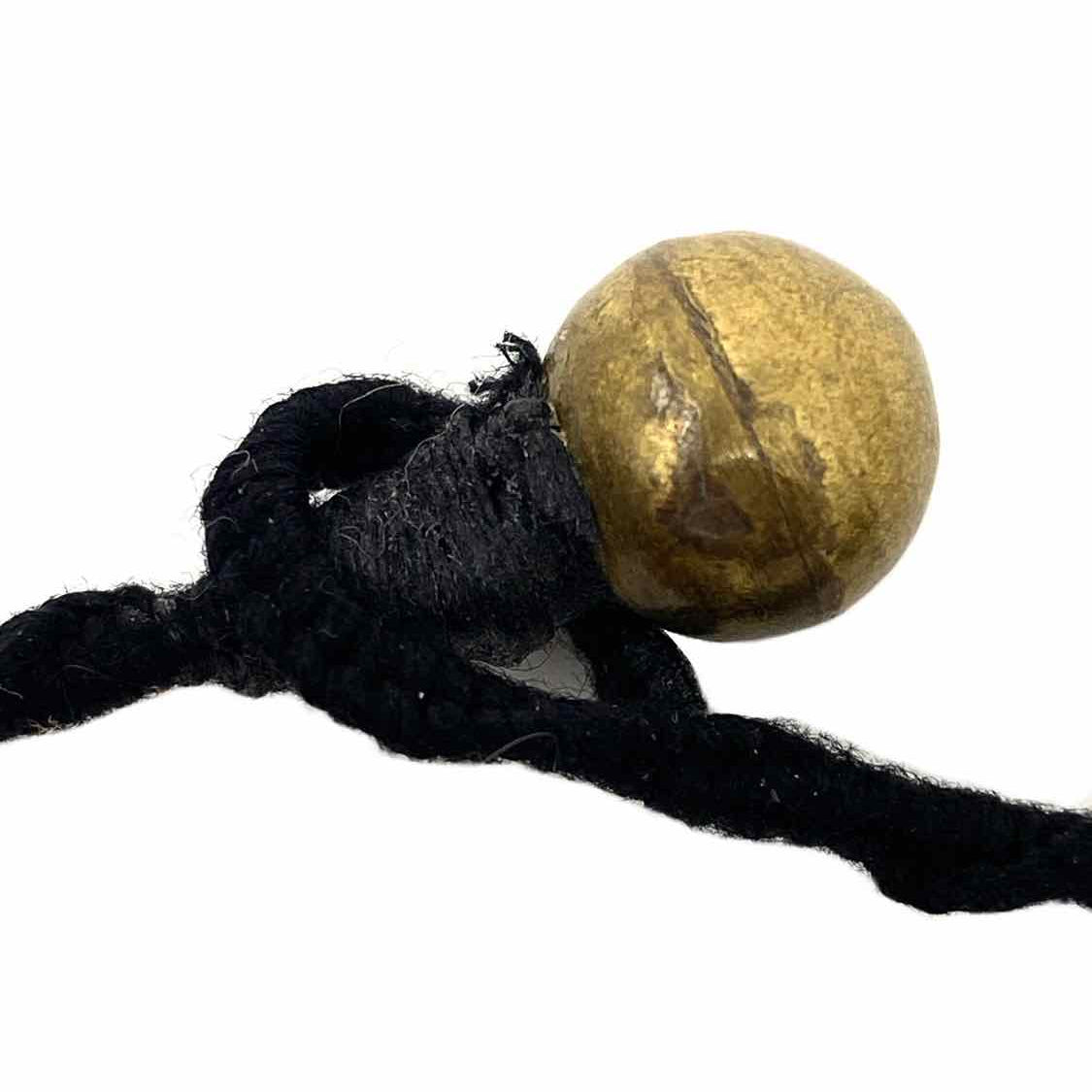Cord Brass Mini Beaded Necklace