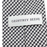 Geoffrey Beene Black White Gingham Necktie