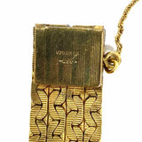 Statement 12K GF Gold Chain C Link 7" textured Bracelet